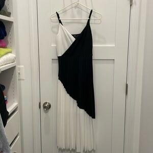River Island black and white dress